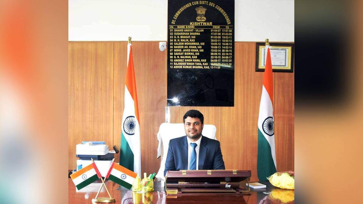 Kishtwar, DDC Kishtwar, District Development Commissioner Kishtwar, Dr. Devansh Yadav, Kashmir, Jammu And Kashmir, Jammu & Kashmir, District Administration Kishtwar