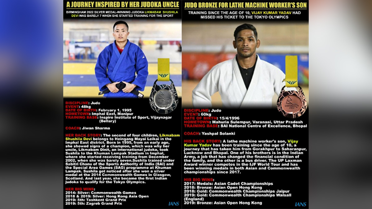 Commonwealth Games 2022, Commonwealth of Nations, Commonwealth Games News, Commonwealth Games Medal Winners, CWG 2022, CWG 2022 Birmingham, Birmingham, Sports News, Shushila Devi, Silver Medal, Vijay Yadav, Judo, Bronze Mrdal