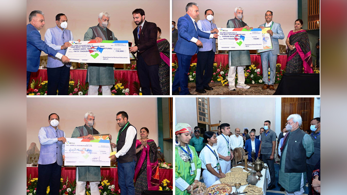 Manoj Sinha, Lieutenant Governor J&K, Raj Bhavan, Jammu, Srinagar, Kashmir, Jammu And Kashmir, Jammu & Kashmir, National Education Policy, Union Territory Awards, Teachers Day