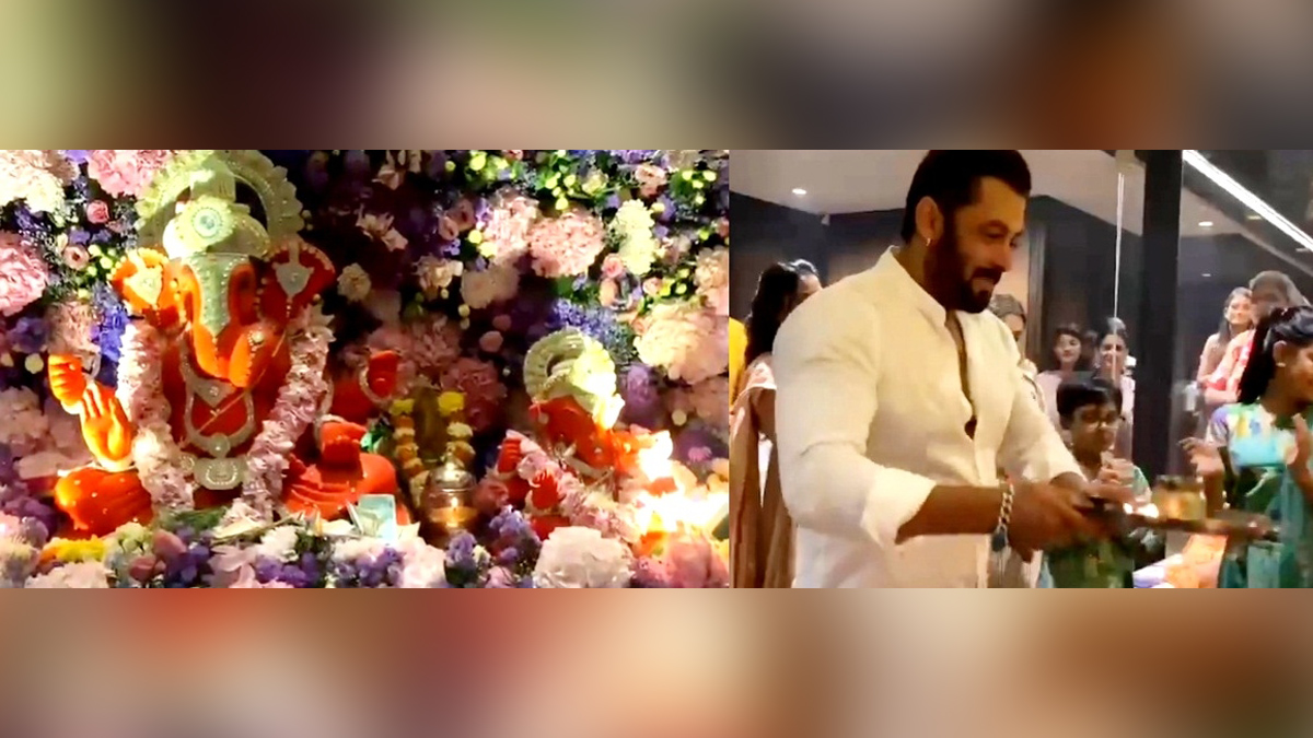 Salman Khan, Bollywood, Entertainment, Mumbai, Actor, Cinema, Hindi Films, Movie, Mumbai News, Ganpati Aarti