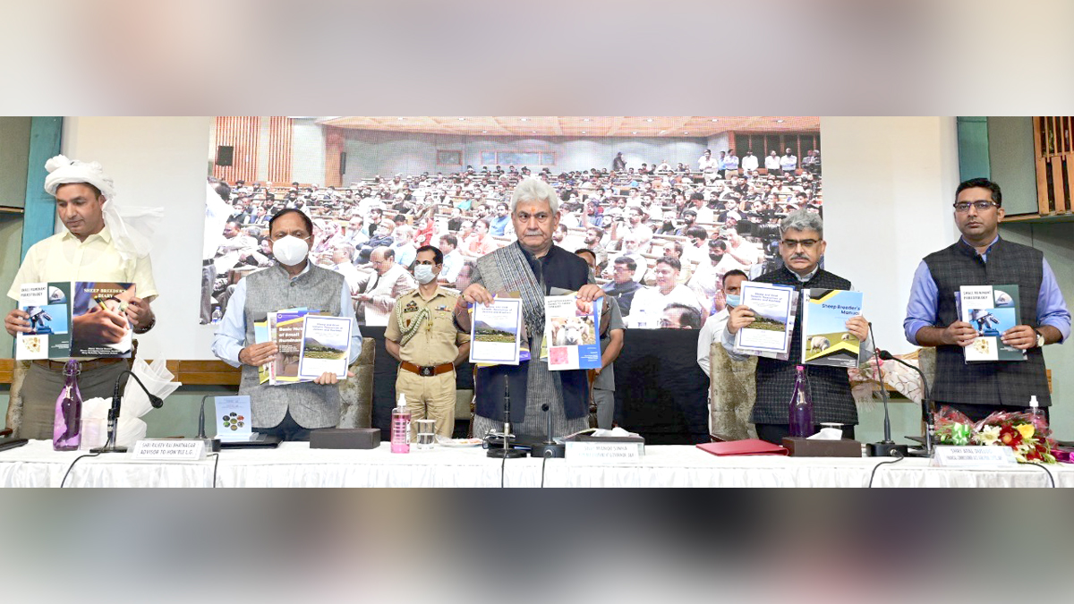 Manoj Sinha, Lieutenant Governor J&K, Raj Bhavan, Jammu, Srinagar, Kashmir, Jammu And Kashmir, Jammu & Kashmir, Mohammad Aijaz, Sheep Breeders Manual