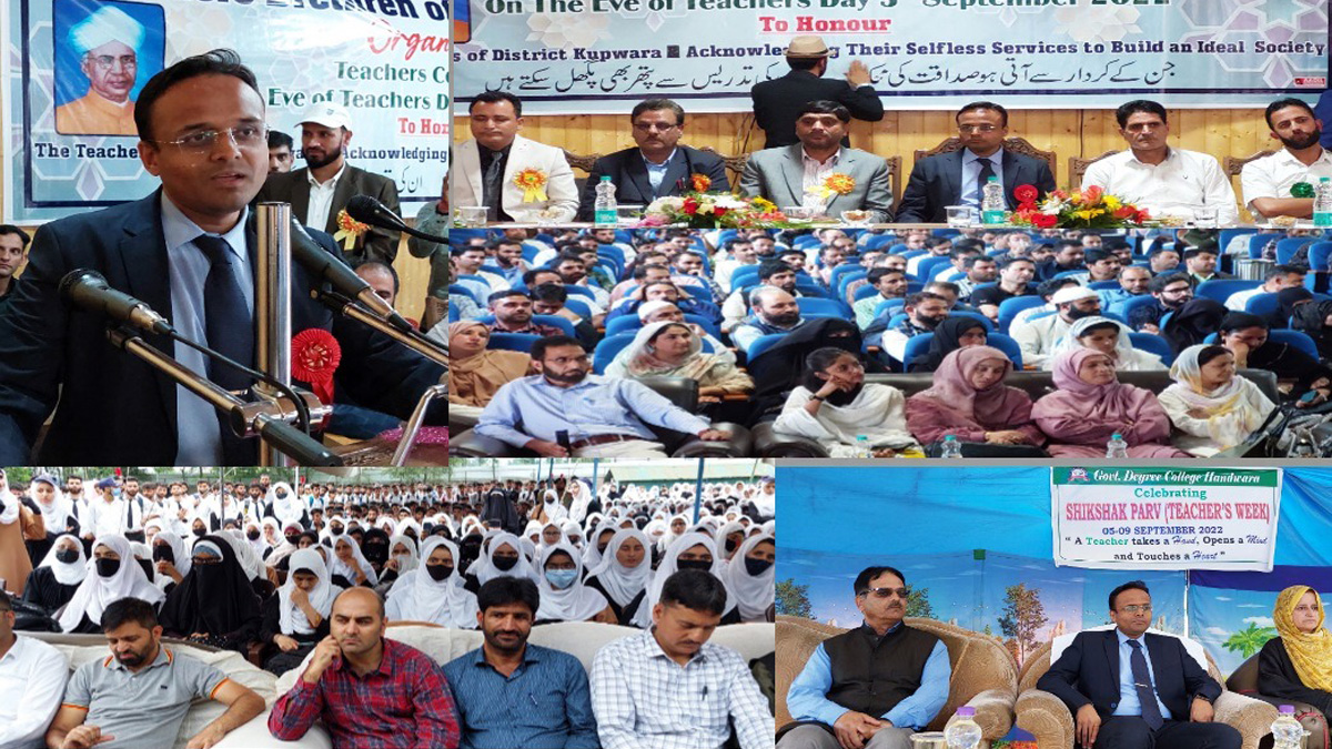 Kupwara, Deputy Commissioner Kupwara, Doifode Sagar Dattatray, Kashmir, Jammu And Kashmir, Jammu & Kashmir, Teachers Day