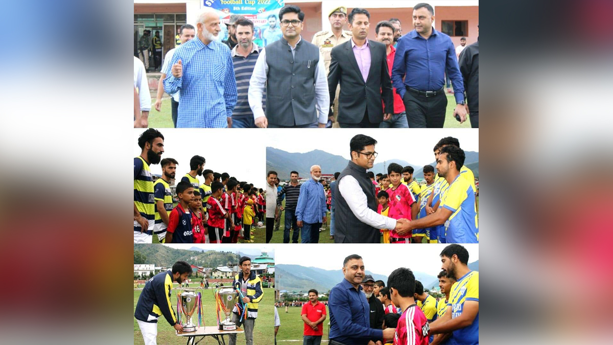Bandipora, Deputy Commissioner Bandipora, Dr Owais Ahmad, Kashmir, Jammu And Kashmir, Jammu & Kashmir, District Administration Bandipora, Drug Free Bandipora, Syed Hashmeer Memorial Football Cup-2022