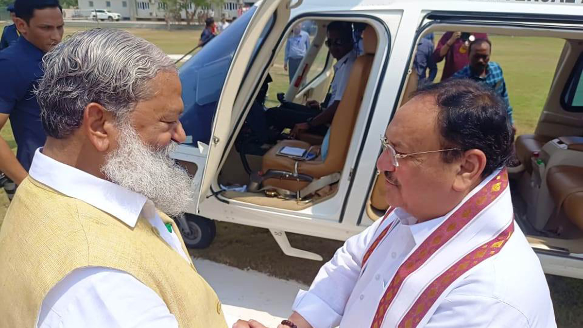 Jagat Prakash Nadda, BJP President, BJP, Bharatiya Janata Party, Anil Vij, Haryana