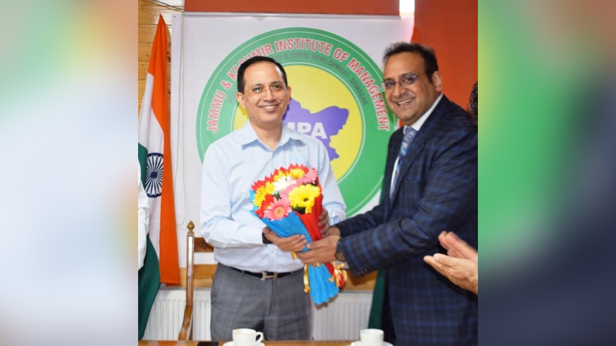 Bipul Pathak, Jammu, Kashmir, Jammu And Kashmir, Jammu & Kashmir, Institute of Management, Public Administration and Rural Development, IMPARD