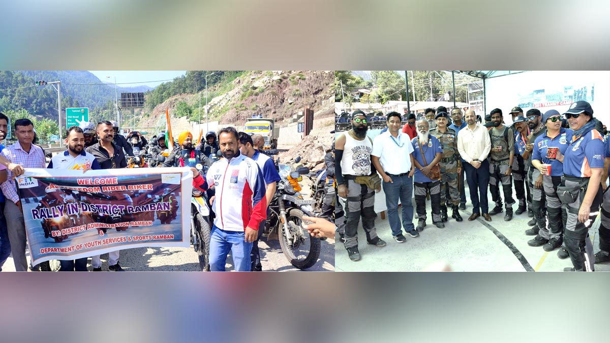 Ramban, Harbans Sharma, Jammu And Kashmir, Jammu & Kashmir, Sports Authority of India, SAI, Freedom Rider Biker Rally