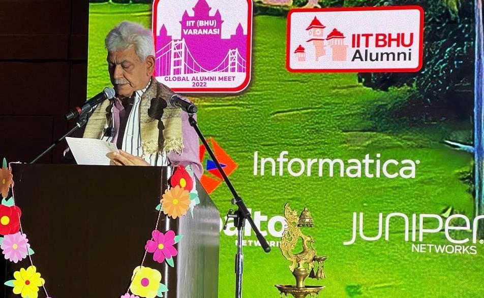 Manoj Sinha, Lieutenant Governor J&K, Raj Bhavan, Jammu, Srinagar, Kashmir, Jammu And Kashmir, Jammu & Kashmir, California, IIT BHU Global Alumni Meet, Santa Clara