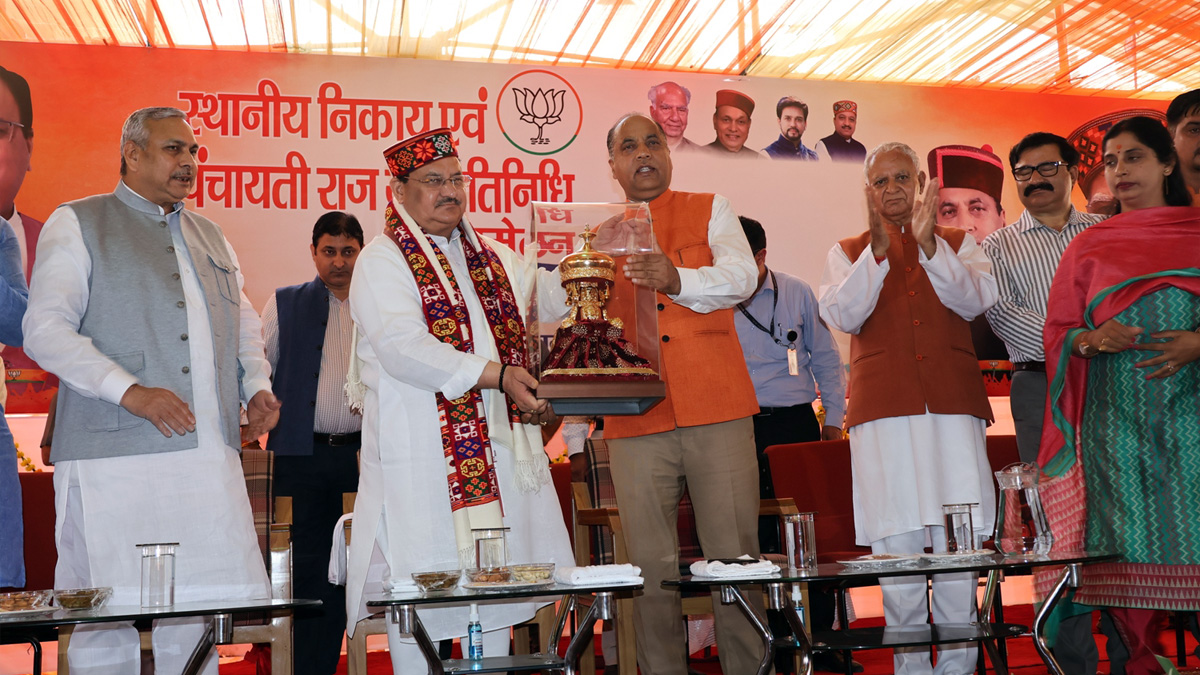 Jagat Prakash Nadda, Jai Ram Thakur, Himachal Pradesh, Himachal, Bharatiya Janata Party, BJP, BJP Himachal, Shimla, Chief Minister of Himachal Pradesh, BJP Himachal Pradesh, Mandi, Panch Parmeshwar Sammelan