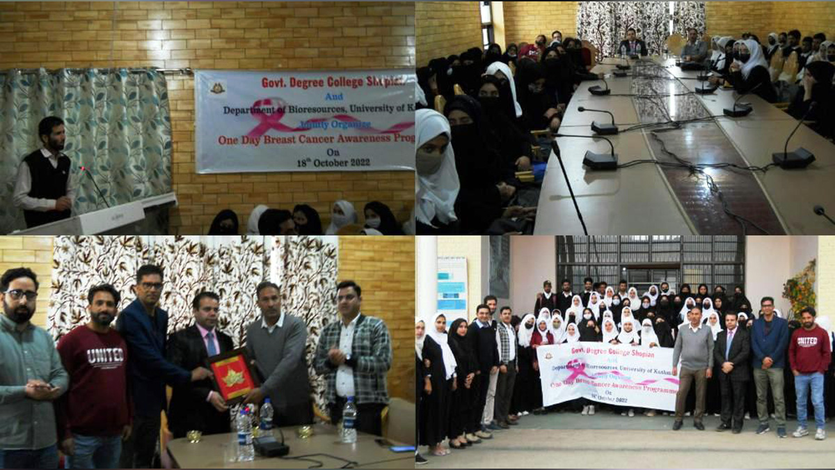 Department of Bioresources, Govt Degree College Shopian, Breast Cancer, Jammu And Kashmir, Jammu & Kashmir