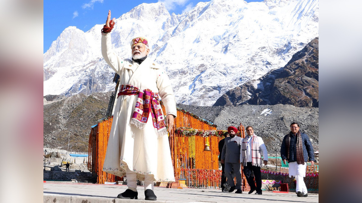 Narendra Modi, Modi, BJP, Bharatiya Janata Party, Prime Minister of India, Prime Minister, Narendra Damodardas Modi, Rudraprayag, Uttarakhand, Kedarnath, Kedarnath Temple