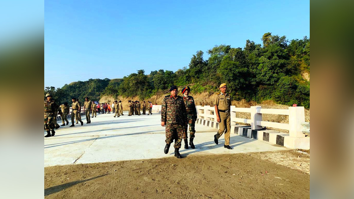 Kathua , Director General Border Road Organisation, BRO, Lt. Gen Rajeev Chaudhary, Benadhi Bridge, Dyala Chack Ramkote, Jammu And Kashmir, Jammu & Kashmir
