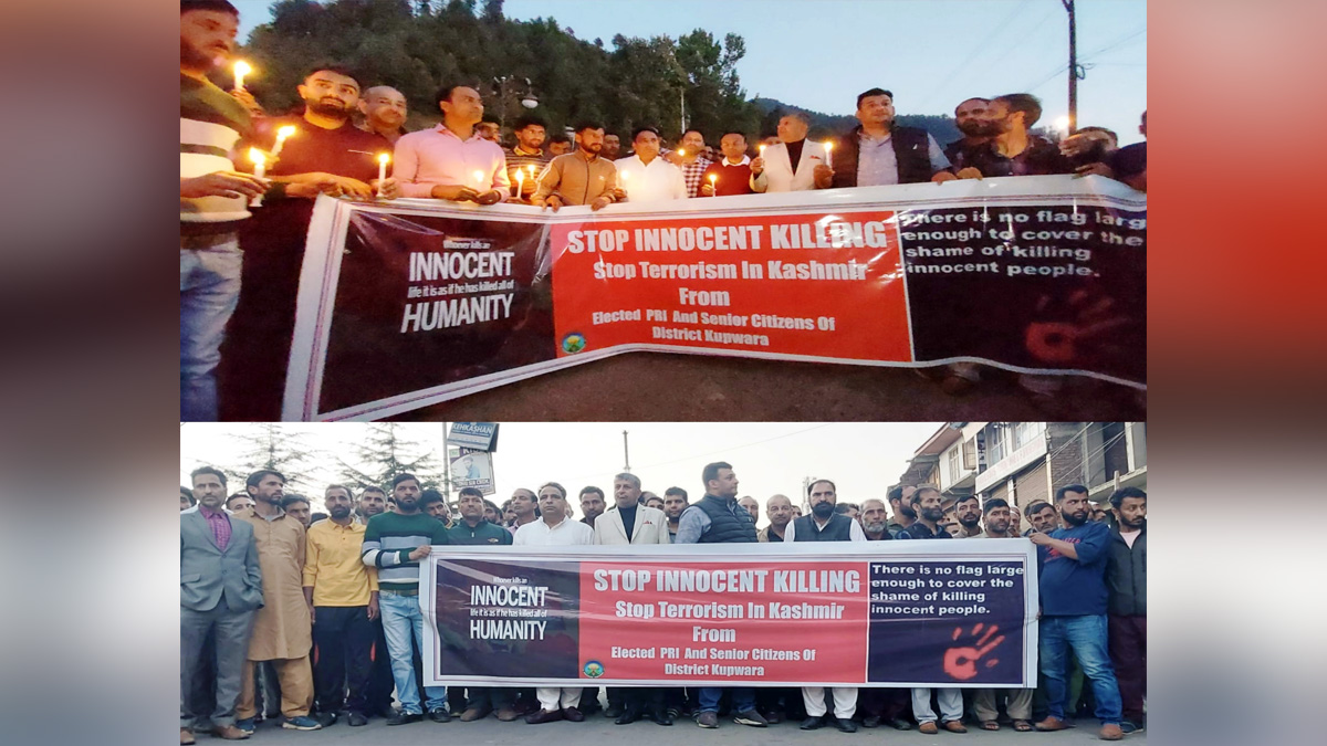 Kupwara, Peace Rally, Candle March, Doifode Sagar Dattatray, Haji Farooq Ahmad Mir, Jammu And Kashmir, Jammu & Kashmir