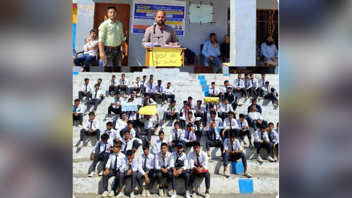 Ramban, SVEEP, Special Summary Revision, Special Summary Revision 2022, Government Higher Secondary School, Jammu And Kashmir, Jammu & Kashmir
