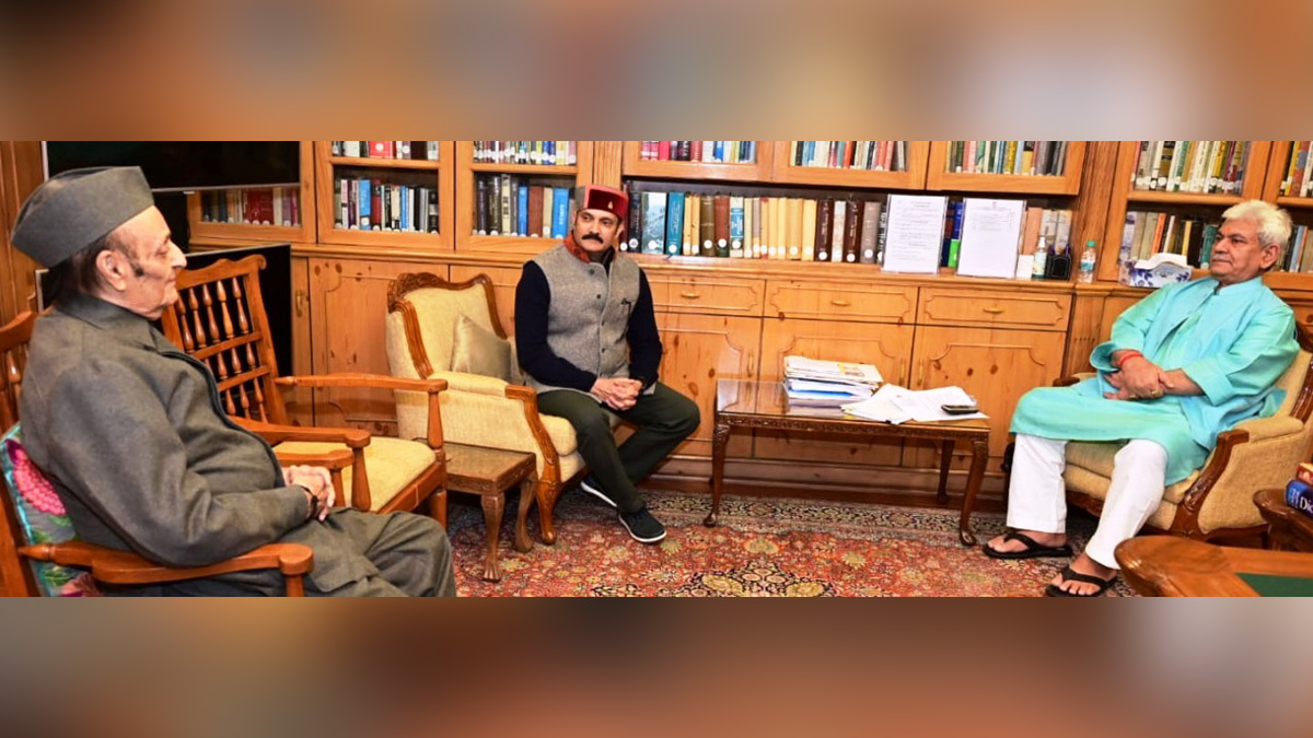 Manoj Sinha, Lieutenant Governor J&K, Raj Bhavan, Jammu, Srinagar, Kashmir, Jammu And Kashmir, Jammu & Kashmir, Dr. Karan Singh