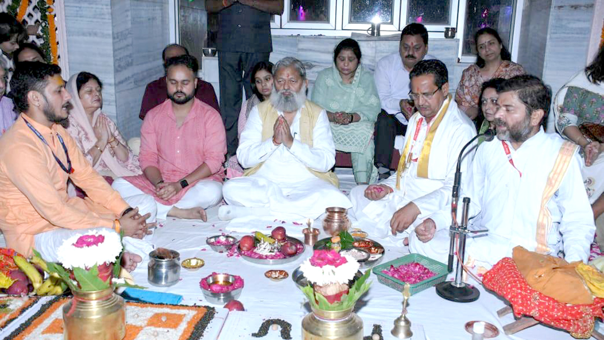 Anil Vij, Haryana, Bharatiya Janata Party, BJP, BJP Haryana, Mata Mansa Devi