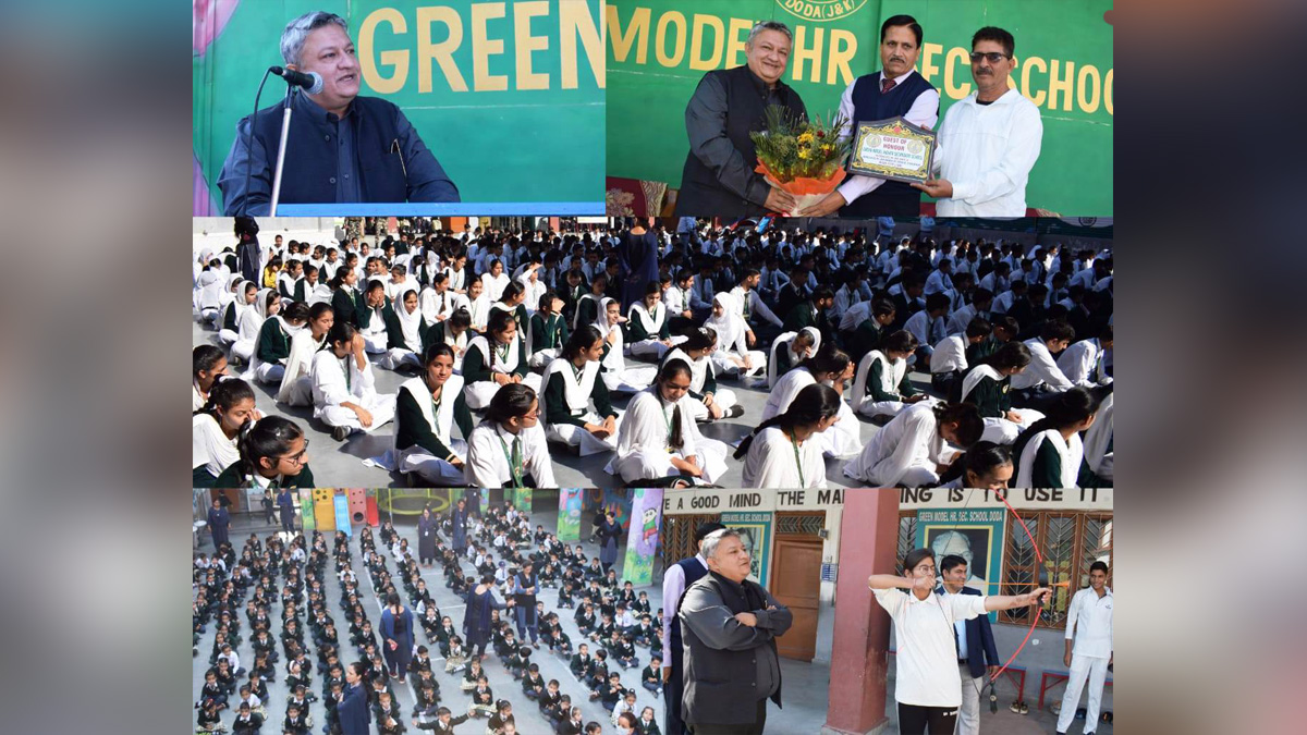 Doda, Deputy Commissioner Doda, Vishesh Paul Mahajan, Jammu, Kashmir, Jammu And Kashmir, Jammu & Kashmir, District Administration Doda, Green Model Higher Secondary School