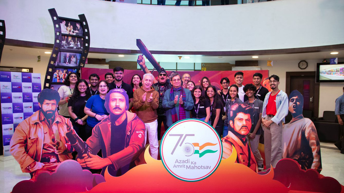 Whistling Woods International rouses beautiful emotions amongst industry & students for the country