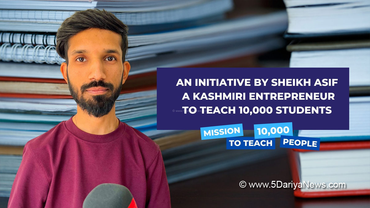 Sheikh Asif, Mission to Teach 10,000 People,Batamaloo Srinagar, Thames Infotech, Kashmir, Jammu And Kashmir, Jammu & Kashmir, Srinagar