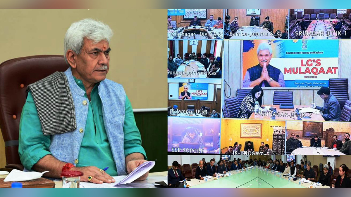 Manoj Sinha, Lieutenant Governor J&K, Raj Bhavan, Jammu, Srinagar, Kashmir, Jammu And Kashmir, Jammu & Kashmir