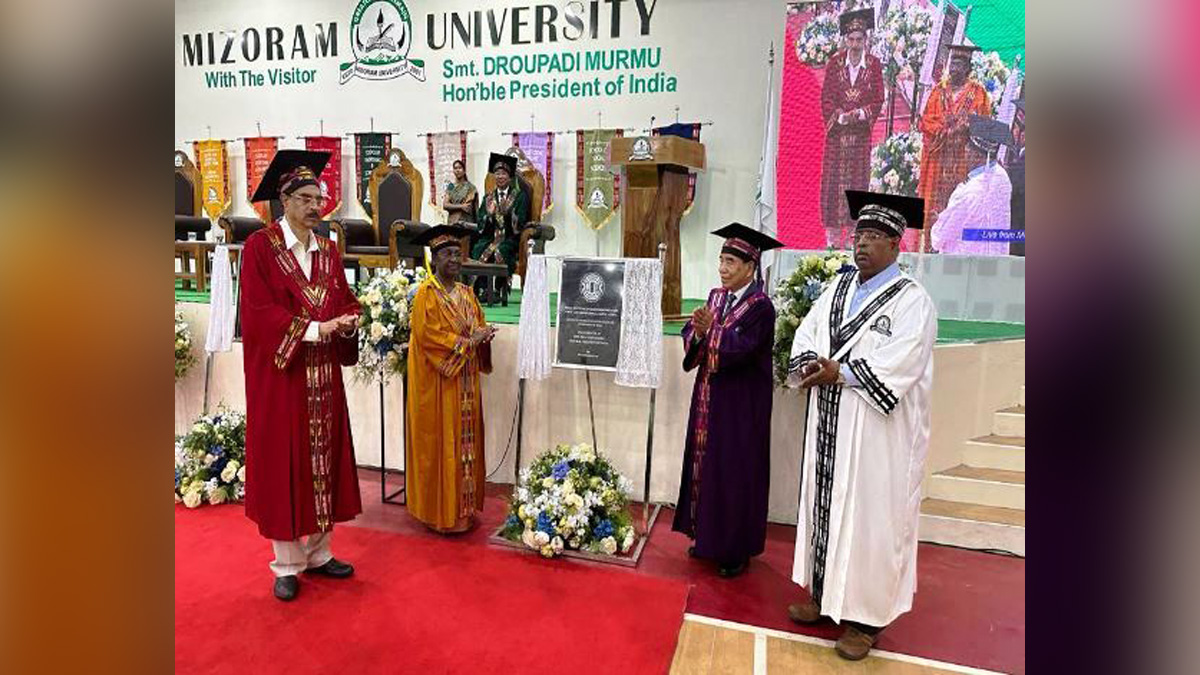 Droupadi Murmu, President of India, President, Indian President, Rashtrapati, Aizawl, Mizoram, Indian Institute of Mass Communication, IIMC