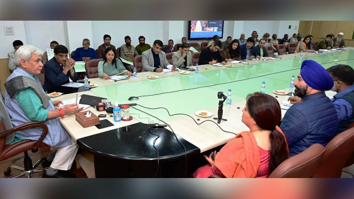 Manoj Sinha, Lieutenant Governor J&K, Raj Bhavan, Jammu, Srinagar, Kashmir, Jammu And Kashmir, Jammu & Kashmir