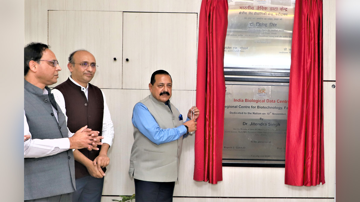 Dr Jitendra Singh, Dr. Jitendra Singh, Bharatiya Janata Party, BJP, Union Earth Sciences Minister, Faridabad, Indian Biological Data Center, IBDC