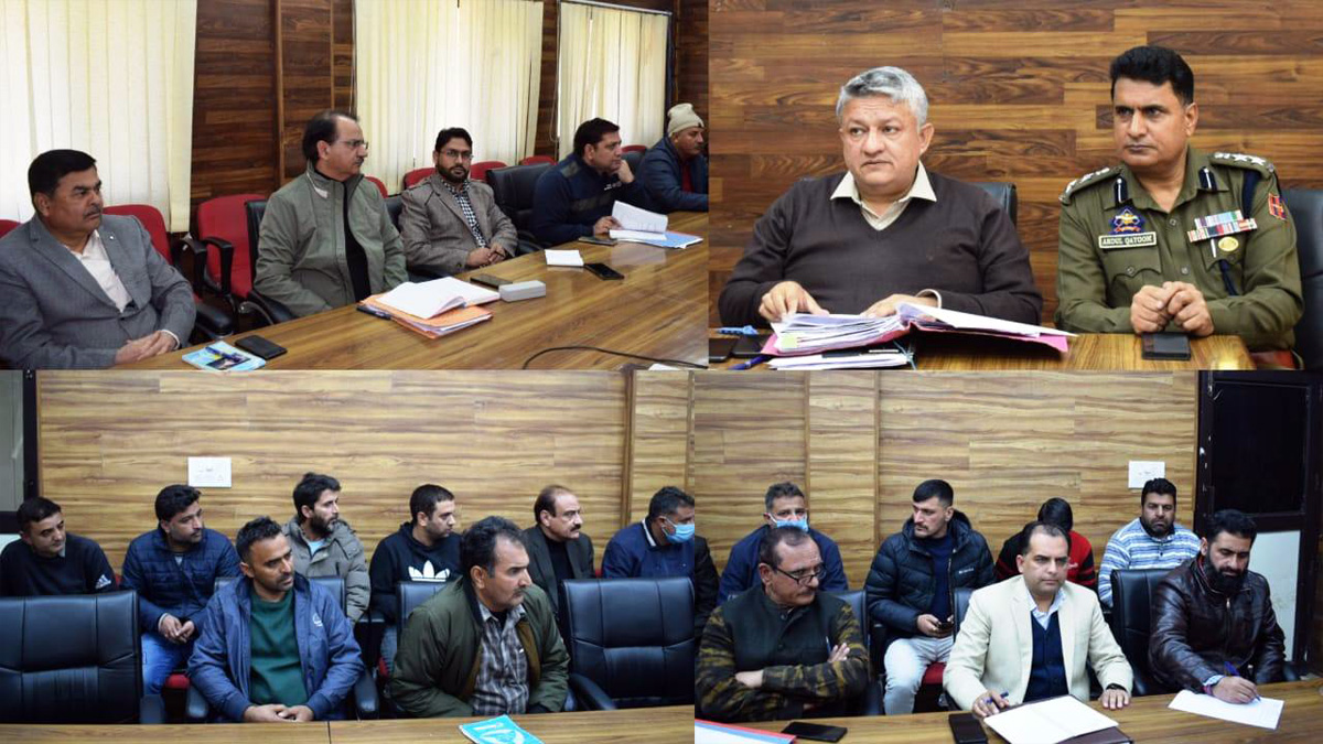 Doda, Deputy Commissioner Doda, Vishesh Paul Mahajan, Jammu, Kashmir, Jammu And Kashmir, Jammu & Kashmir, District Administration Doda, District Level Task Force Committee, DLTFC