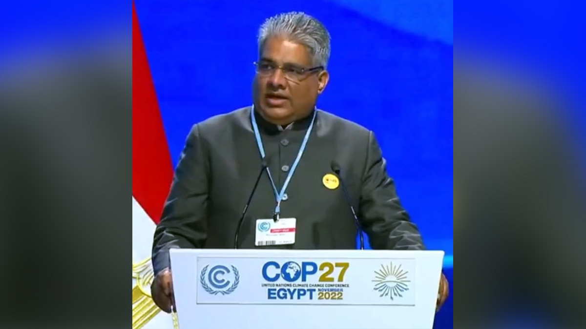 Bhupender Yadav, BJP, Bharatiya Janata Party, Environment Minister, COP27