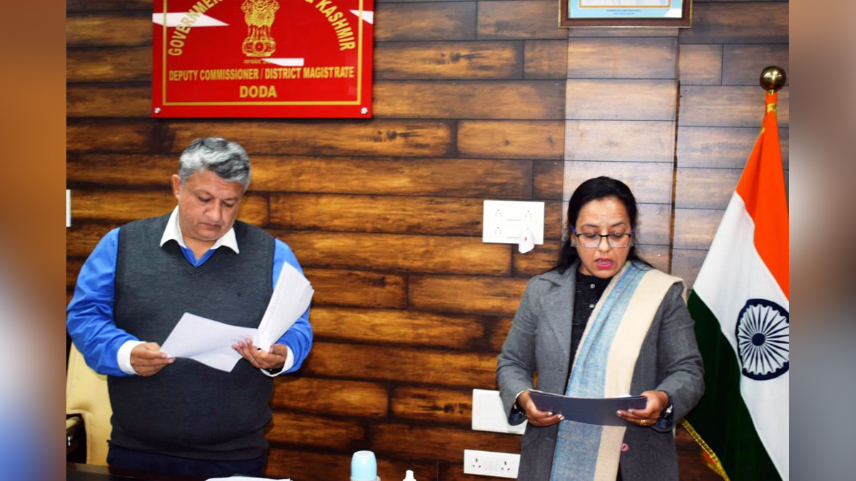 Doda, Deputy Commissioner Doda, Vishesh Paul Mahajan, Jammu, Kashmir, Jammu And Kashmir, Jammu & Kashmir, District Administration Doda, Advocate Manju Sharma