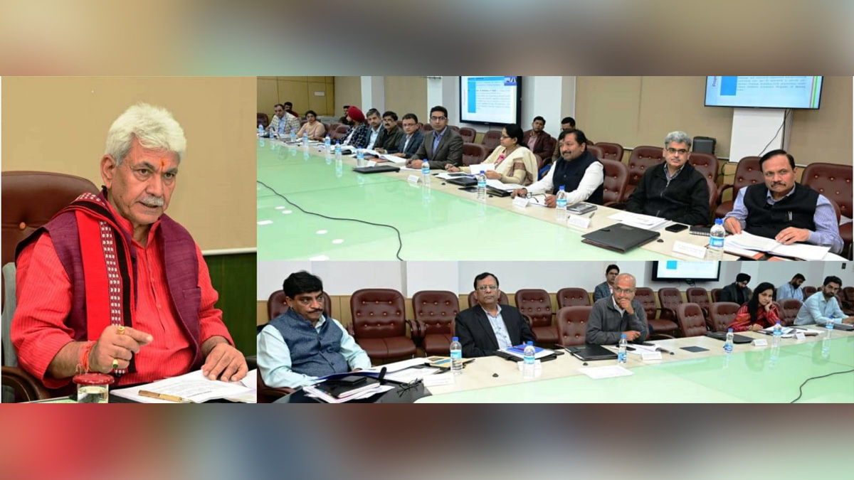 Manoj Sinha, Lieutenant Governor J&K, Raj Bhavan, Jammu, Srinagar, Kashmir, Jammu And Kashmir, Jammu & Kashmir
