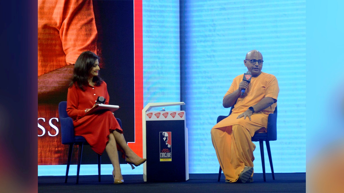 India Today Conclave, India Today Conclave Mumbai 2022, India Today Conclave 2022, Gaur Gopal Das, Swami Gaur Gopal Das