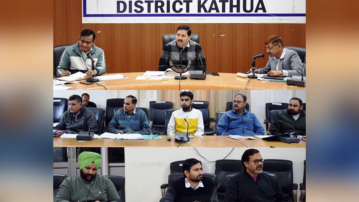 Kathua, DDC Kathua, District Development Commissioner Kathua, Rahul Pandey, Kashmir, Jammu And Kashmir, Jammu & Kashmir, District Administration Kathua, Jal Jeevan Mission