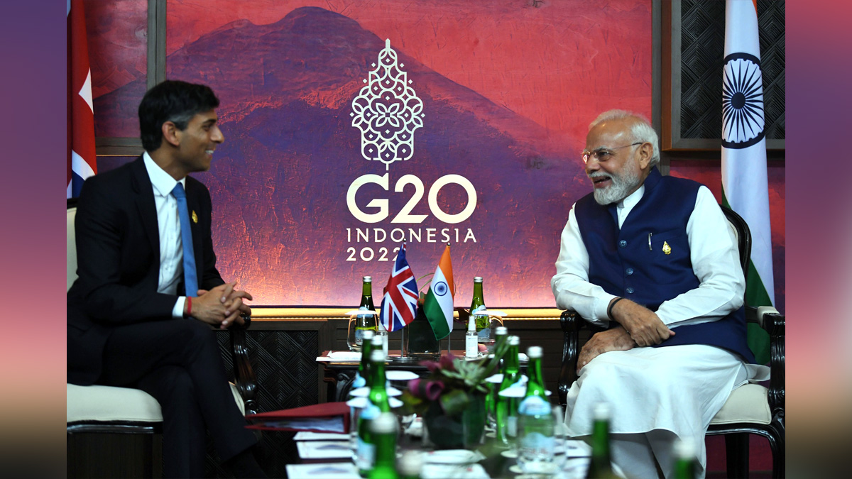 Narendra Modi, Modi, BJP, Bharatiya Janata Party, Prime Minister of India, Prime Minister, Narendra Damodardas Modi, Bali, Indonesia, G-20 Summit in Bali, Rt. Hon. Rishi Sunak