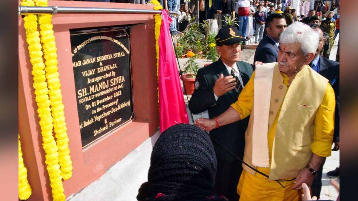Manoj Sinha, Lieutenant Governor J&K, Raj Bhavan, Jammu, Srinagar, Kashmir, Jammu And Kashmir, Jammu & Kashmir