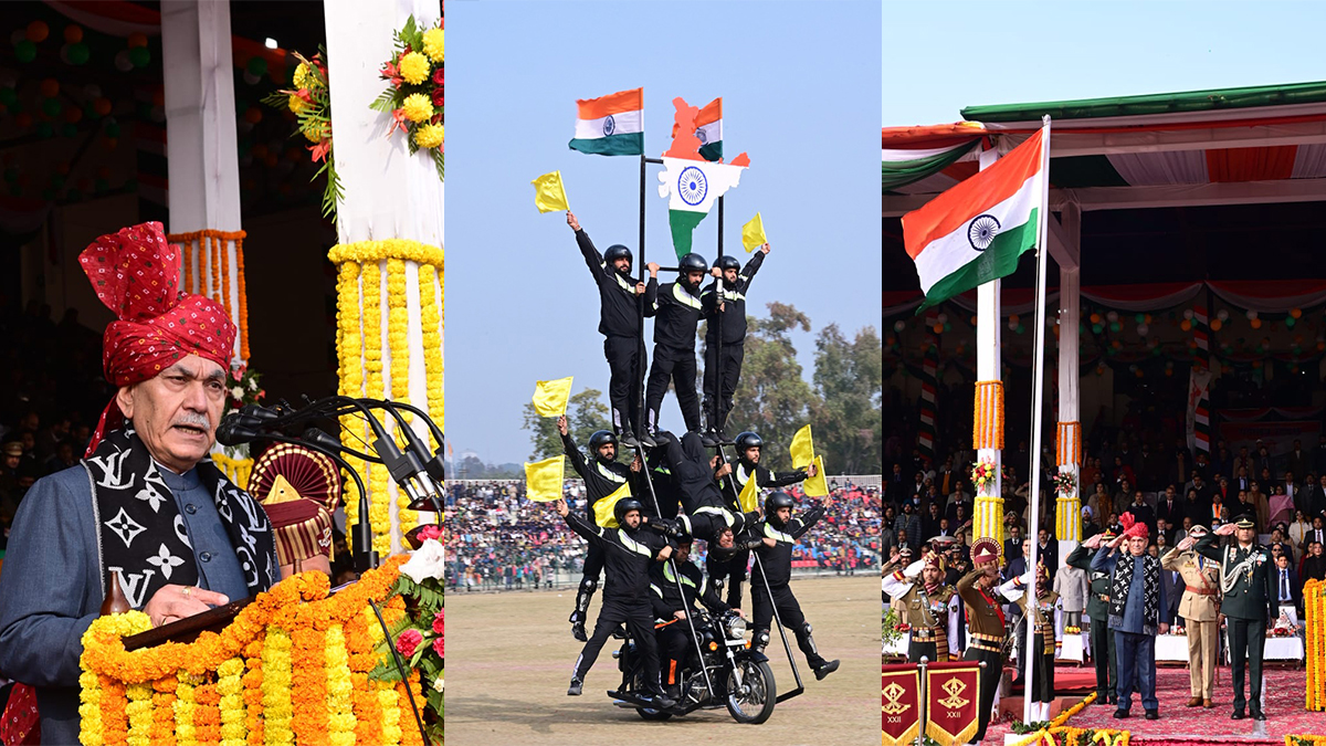 Manoj Sinha, Lieutenant Governor J&K, Raj Bhavan, Jammu, Srinagar, Kashmir, Jammu And Kashmir, Jammu & Kashmir, Republic Day, 74th Republic Day