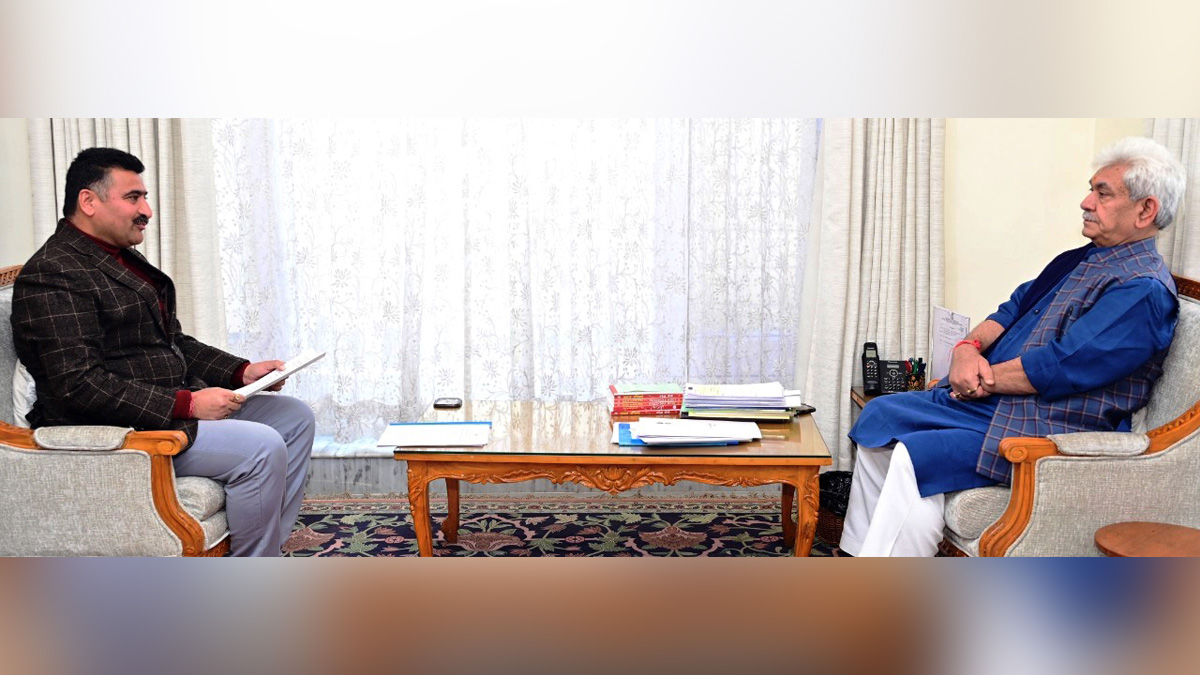 Manoj Sinha, Lieutenant Governor J&K, Raj Bhavan, Jammu, Srinagar, Kashmir, Jammu And Kashmir, Jammu & Kashmir, Anil Sharma
