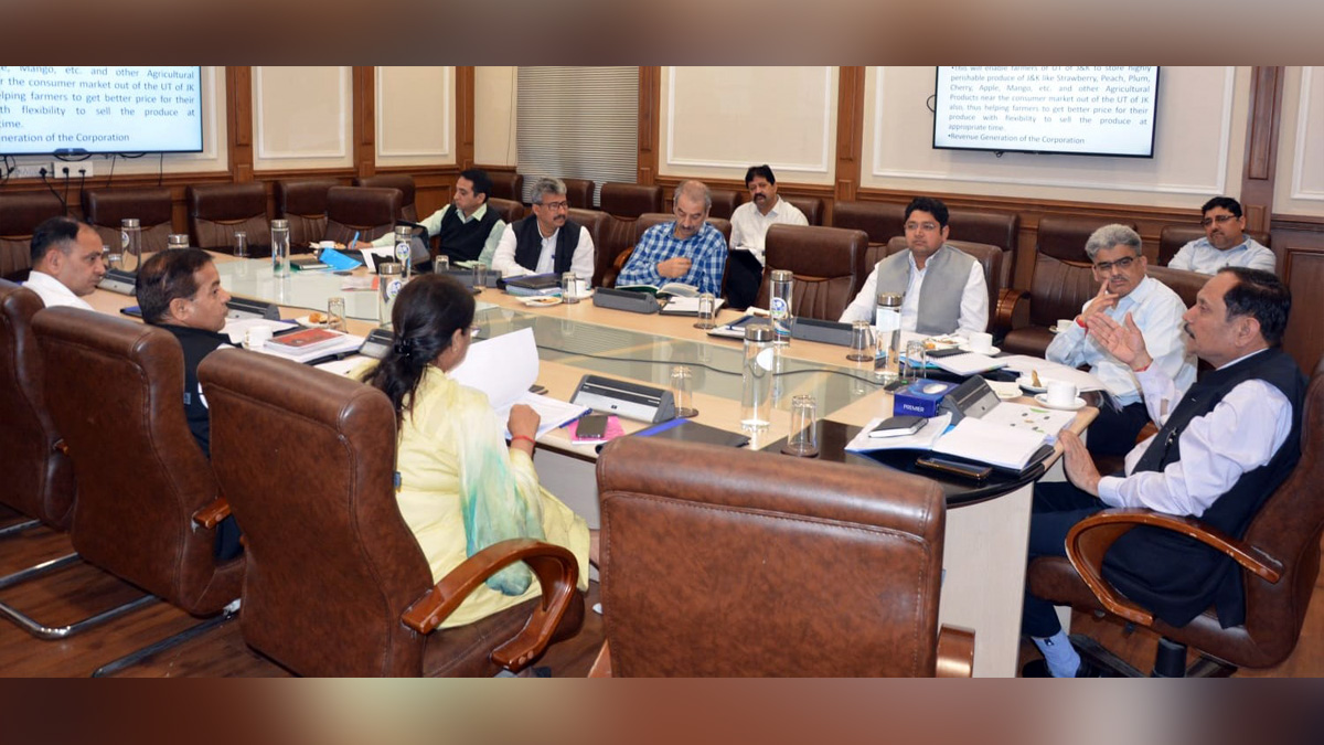 Rajiv Rai Bhatnagar, Rajeev Rai Bhatnagar, Advisor to Lieutenant Governor, Srinagar, Kashmir, Jammu And Kashmir, Jammu & Kashmir, J&K Agro Industries Development Corporation Limited, JKAIDCL, Atal Dulloo, Additional Chief Secretary, Agriculture Production Department