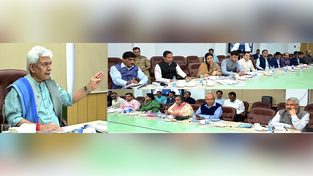 Manoj Sinha, Lieutenant Governor J&K, Raj Bhavan, Jammu, Srinagar, Kashmir, Jammu And Kashmir, Jammu & Kashmir, Arun Kumar Mehta, Dr. Arun Kumar Mehta, Chief Secretary