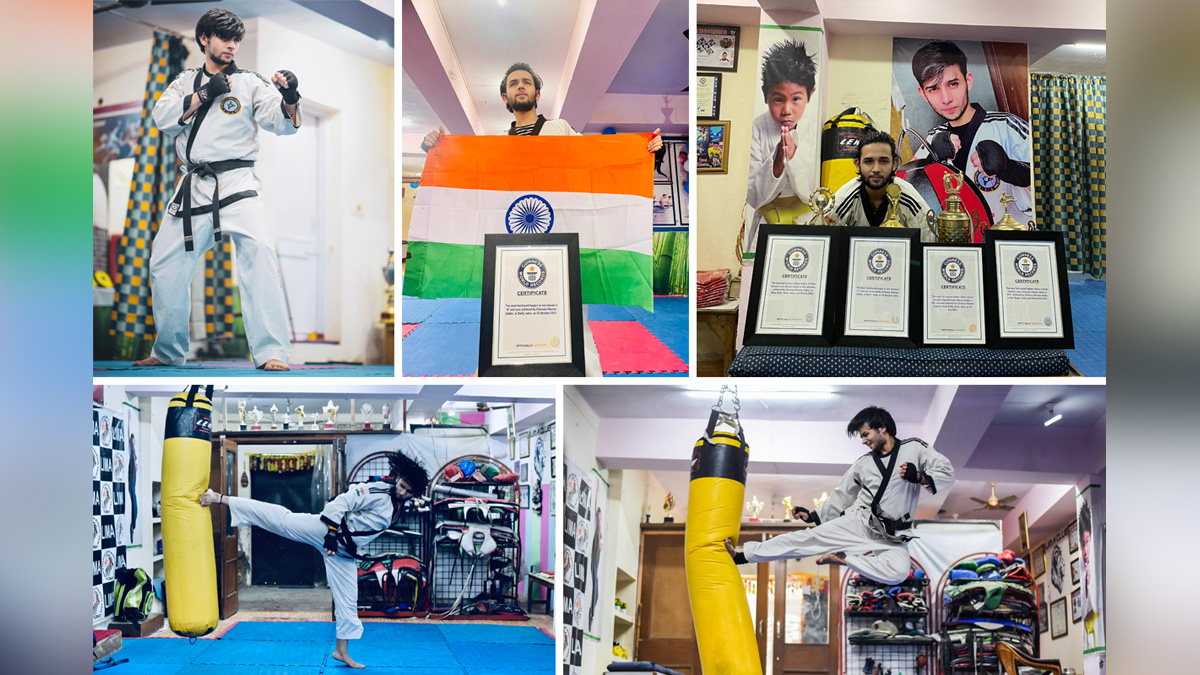 hinmay Sharma, Guinness World records, Korean Karate, Elbows strikes, Most full contact elbow strikes