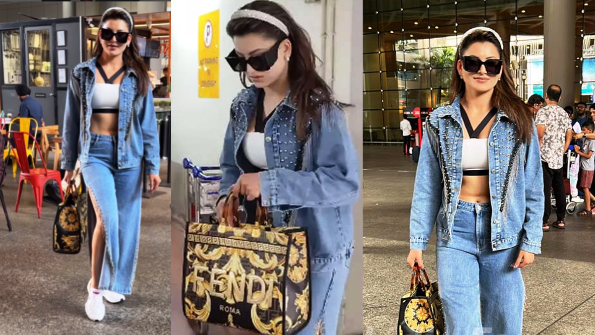 1200px x 675px - Urvashi Rautela Gets Spotted In A Uber Cool Look With Her Fendi X Versace  Fendance Tote Bag Worth Rs 5.5 Lakhs At The Mumbai Airport - Daily 24x7 News
