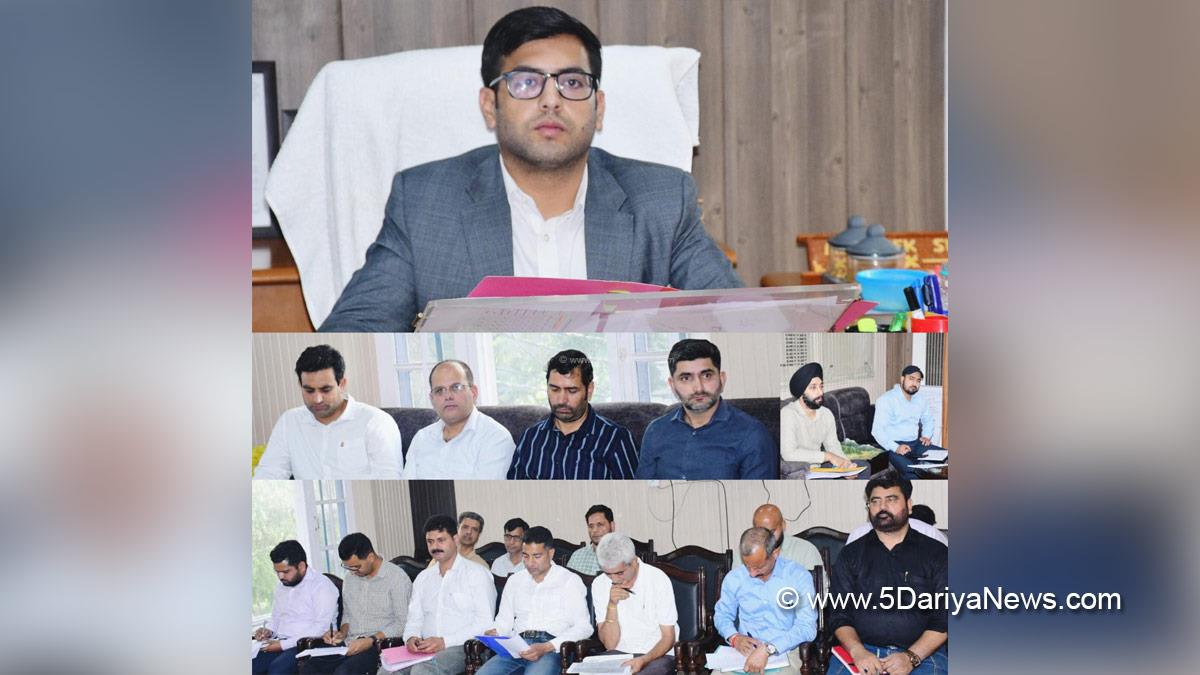 Abhishek Sharma, Rajouri, DDC Rajouri, District Development Commissioner Rajouri, Kashmir, Jammu And Kashmir, Jammu, District Administration Rajouri
