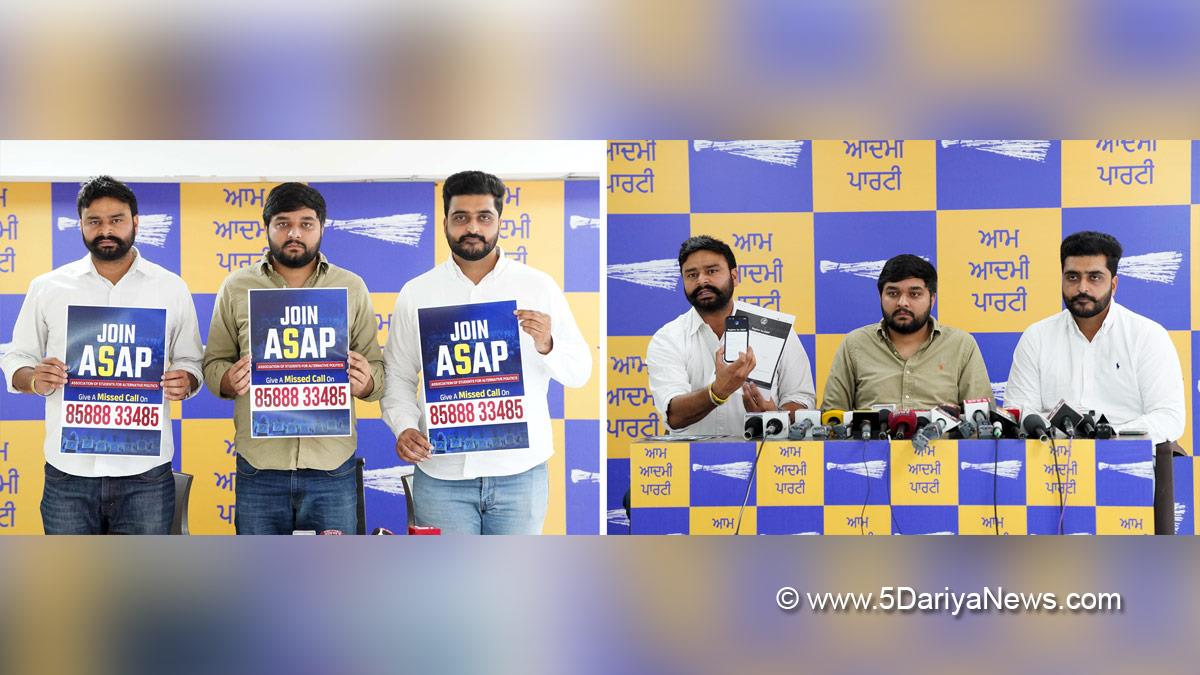 AAP Punjab, AAP, Aam Aadmi Party, Aam Aadmi Party Punjab, Association of Students for Alternative Politics, ASAP,  Sumit Rahul