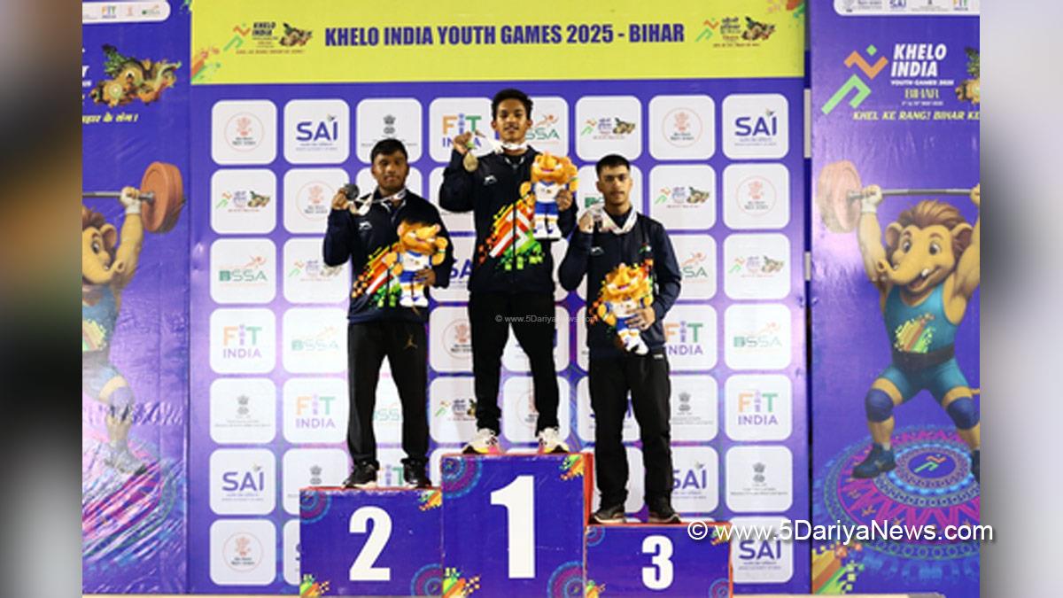 Sports News, Weightlifter, Weightlifting, Khelo India Youth Games 2025, KIYG 2025, Harshbardhan Sahu
