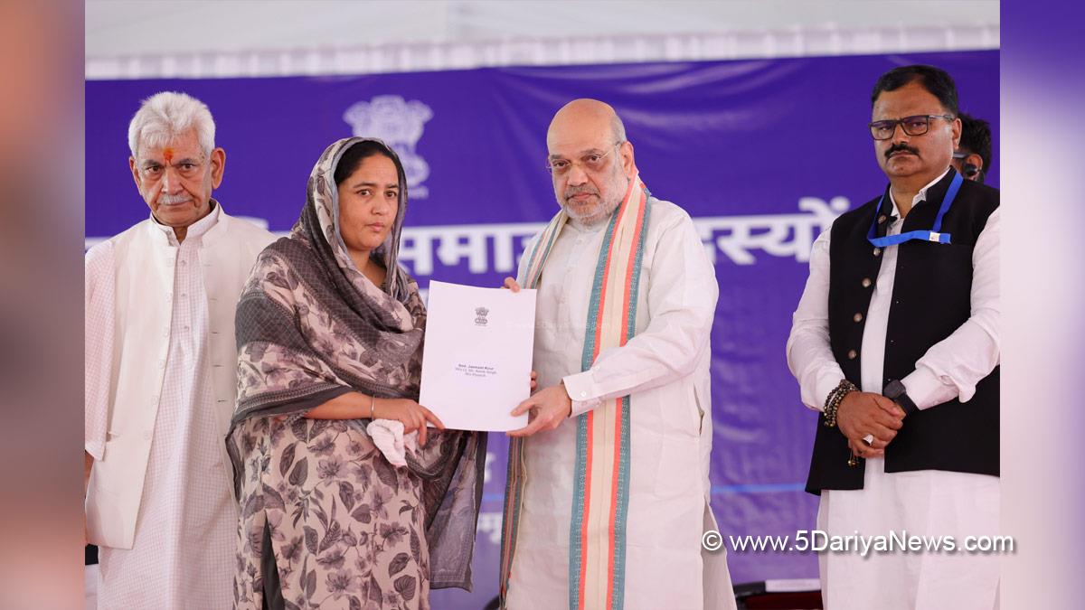 Amit Shah, Union Home Minister, BJP, Bharatiya Janata Party, Minister of Cooperation, Manoj Sinha, Lieutenant Governor JK, Raj Bhavan, Jammu, Srinagar, Kashmir, Jammu And Kashmir, Javed Ahmed Rana, Javed Rana, Jammu and Kashmir National Conference, National Conference