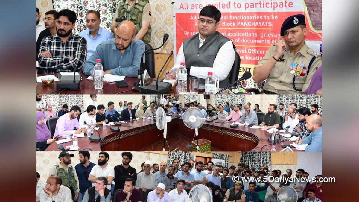 Jatin Kishore, Ganderbal, Deputy Commissioner Ganderbal, Kashmir, Jammu And Kashmir, Jammu, District Administration Ganderbal