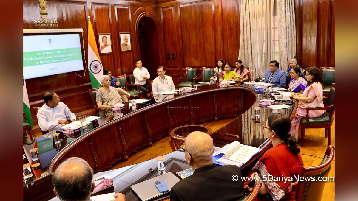 Nirmala Sitharaman, Union Minister for Finance and Corporate Affairs, BJP, Bharatiya Janata Party, Public Sector General Insurance Companies, PSGICs