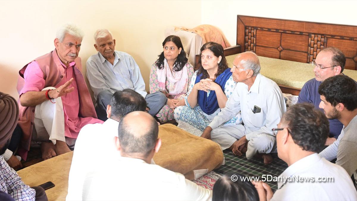 Manoj Sinha, Lieutenant Governor JK, Raj Bhavan, Jammu, Srinagar, Kashmir, Jammu And Kashmir, Raj Kumar Thapa, Dr Raj Kumar Thapa, ADDC Rajouri