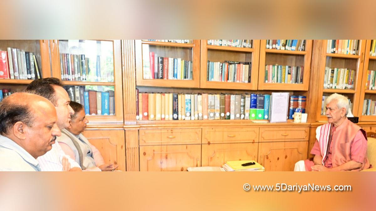 Manoj Sinha, Lieutenant Governor JK, Raj Bhavan, Jammu, Srinagar, Kashmir, Jammu And Kashmir, Sunil Sharma, Sat Sharma, Dr Devinder Kumar Manyal, BJP JK