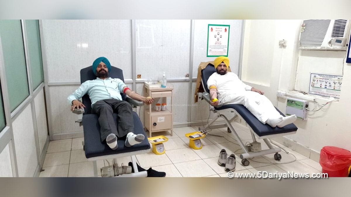 Harbhajan Singh ETO, AAP, Aam Aadmi Party, Aam Aadmi Party Punjab, AAP Punjab, Government of Punjab, Punjab Government, Blood Camp, Blood Donation Camp