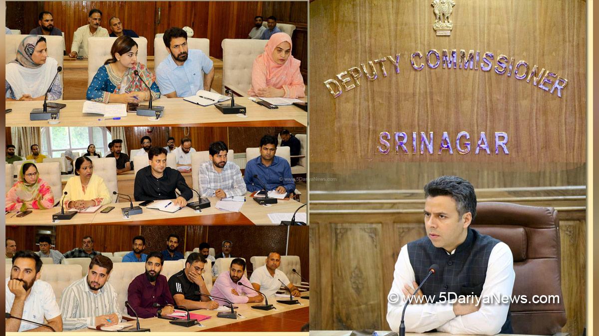 Dr Bilal Mohi Ud Din Bhat, Srinagar, Deputy Commissioner Srinagar, Kashmir, Jammu And Kashmir, District Administration Srinagar